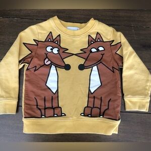 Stella McCartney Yellow Fox Print Sweatshirt